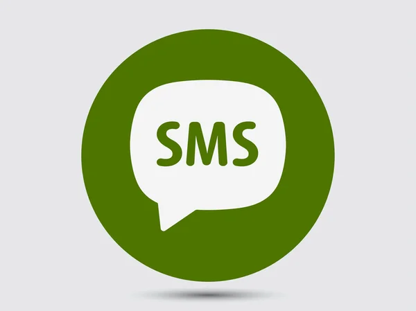 Ícone de design plano SMS — Vetor de Stock