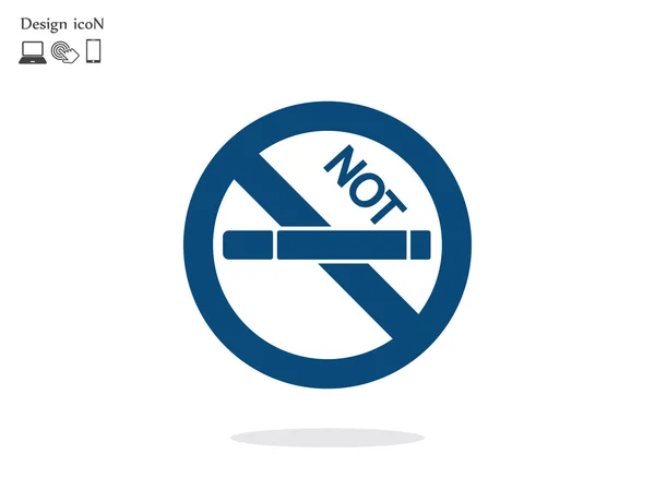 No fumar icono — Vector de stock