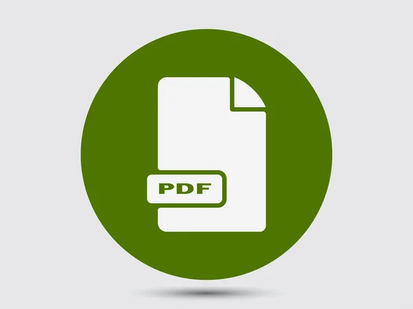 Icono de diseño plano PDF — Vector de stock