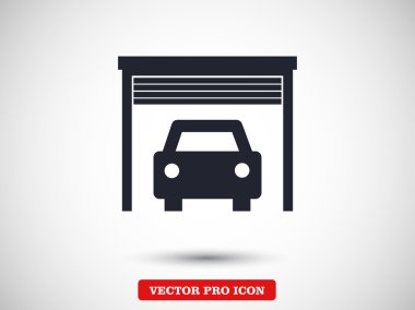 Oto yıkama düz tasarım simgesi