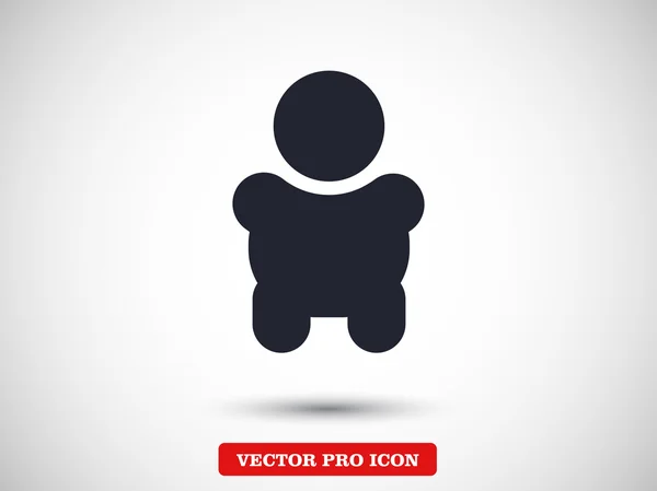 Baby flat design icon — Stock Vector