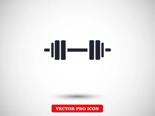 Barbell flat design icon — Stock Vector