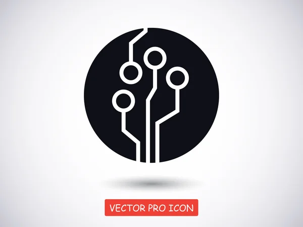 Kretskort ikon — Stock vektor