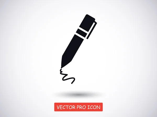 Pen flat design icon — Stock Vector