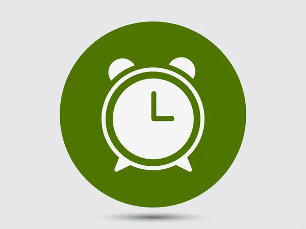 Relógio de alarme Flat Design Ícone —  Vetores de Stock