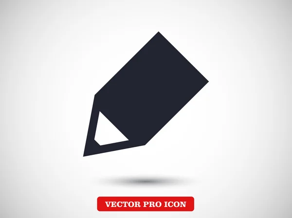 Pencil flat design icon — Stock Vector