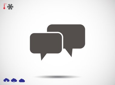 konuşma balonları simgesi