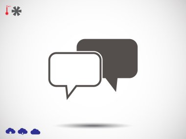 konuşma balonları simgesi