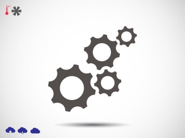 düz stil vites simgesi 