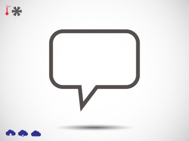 düz stil sohbet simgesi