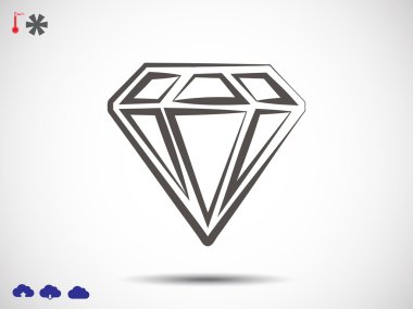 düz stil baklava simgesini