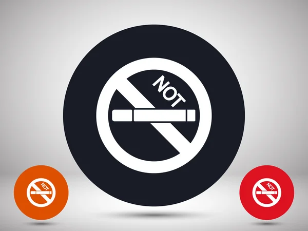 No fumar icono — Vector de stock