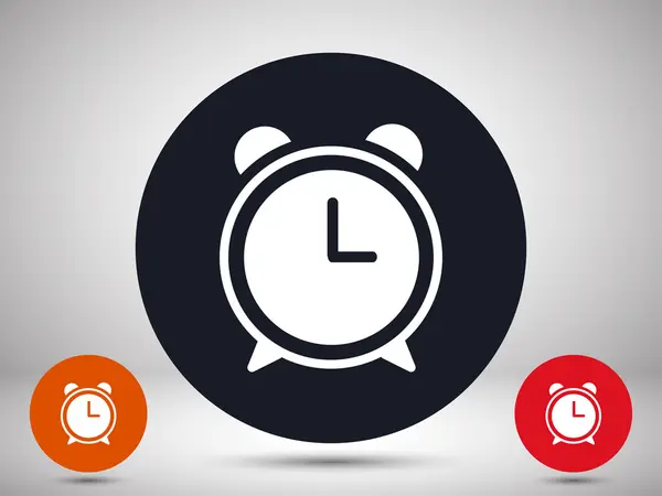 Icono del reloj despertador — Vector de stock