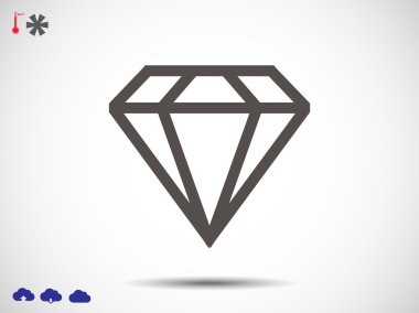 düz stil baklava simgesini