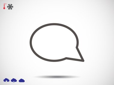 düz stil sohbet simgesi