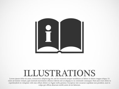 düz stil kitap simgesi