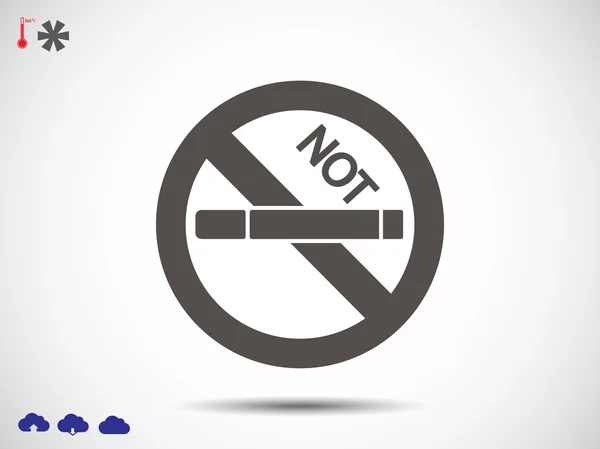 Ikona není kouření — Stockový vektor