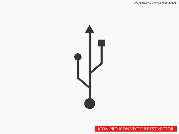 平面样式 usb 图标 — 图库矢量图片