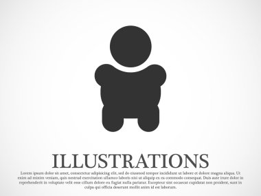 Bebek simge silüeti 