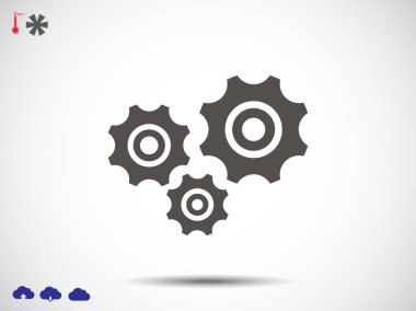 Üç dişli simgesini 