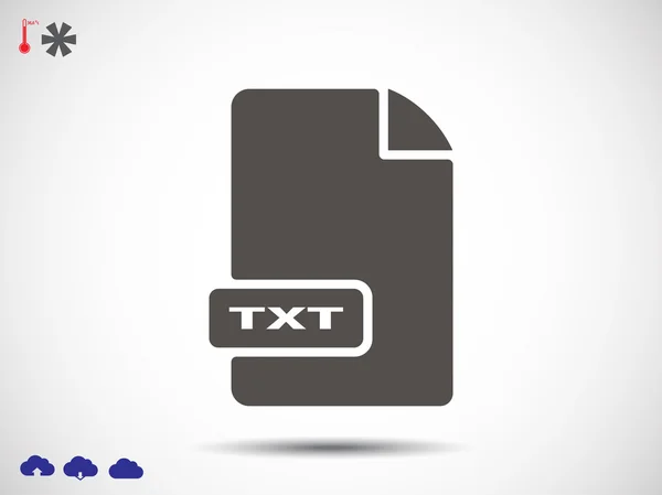 Extensão do ficheiro de texto TXT — Vetor de Stock
