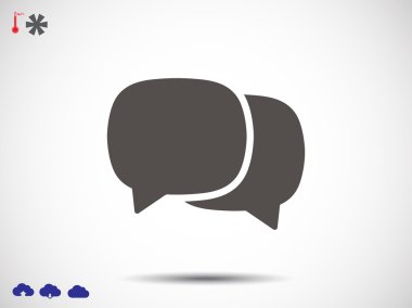 SMS kabarcıklar simgesi