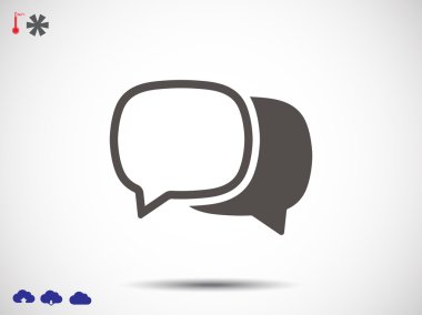 SMS kabarcıklar simgesi