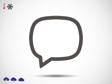 boş Sms balonu simgesinin