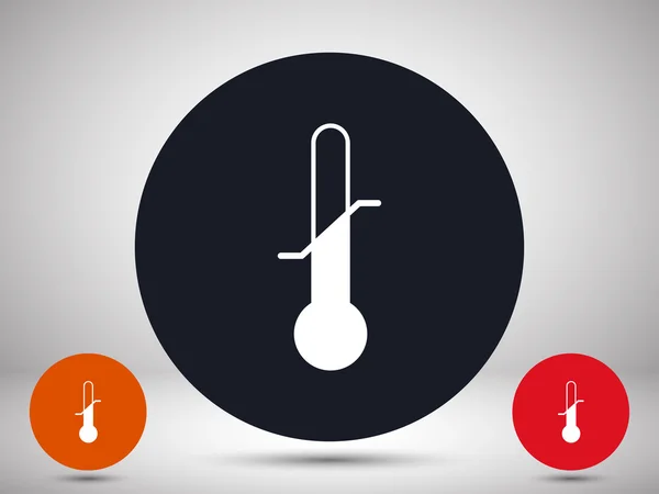Flachbild-Thermometer — Stockvektor