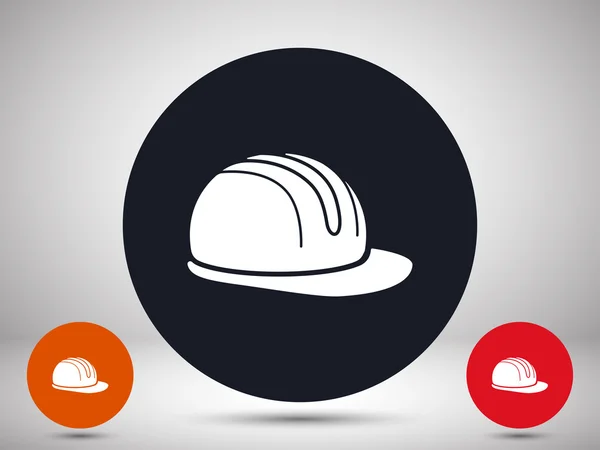 Sécurité chapeau dur icône — Image vectorielle