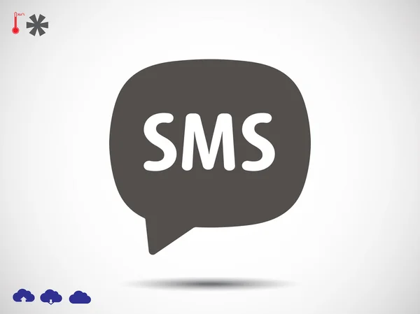 Ploché styl Sms ikona — Stockový vektor