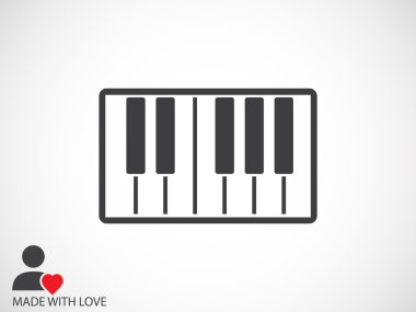 grafik piyano simge