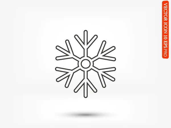 Abstracte sneeuwvlok pictogram — Stockvector