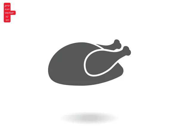 Barbacoa icono de pollo — Vector de stock