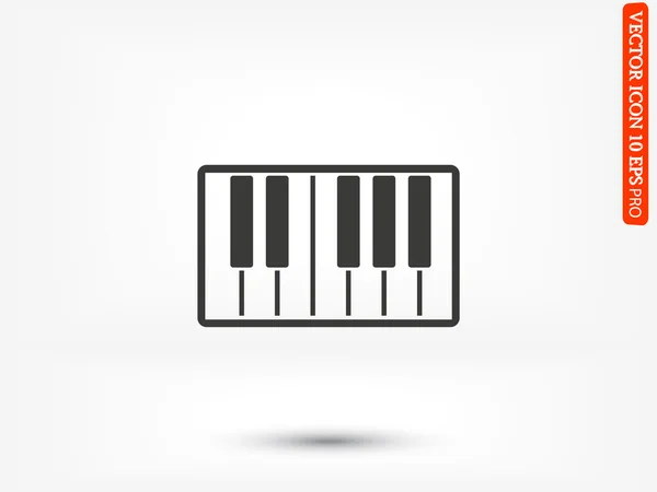 Icône graphique piano — Image vectorielle