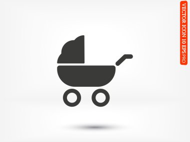 Çocuk arabası için bebek simgesi