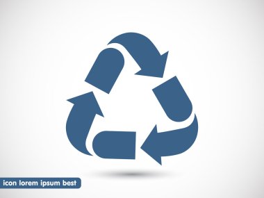 geri dönüşüm grafik simge