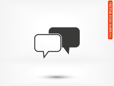 iki konuşma kabarcıklar simgesini