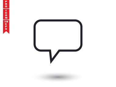 Konuşma balonu grafik simgesinin