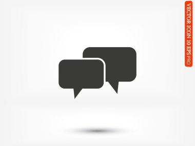 iki konuşma kabarcıklar simgesini