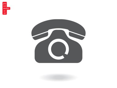 Beyaz telefon simgesi 