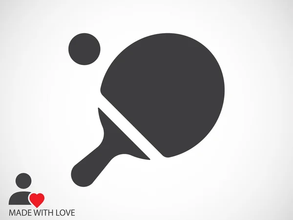 Ping pong icône du tennis — Image vectorielle
