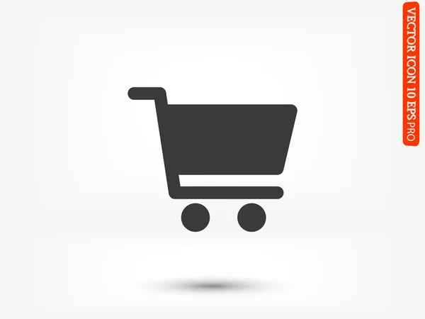 Shopping cart grafische pictogram — Stockvector