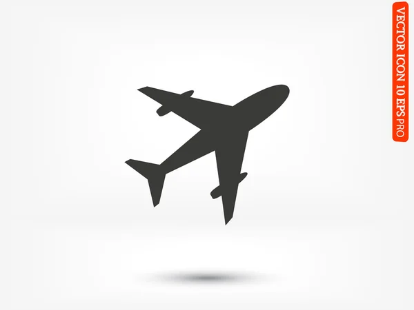 Icône graphique avion — Image vectorielle