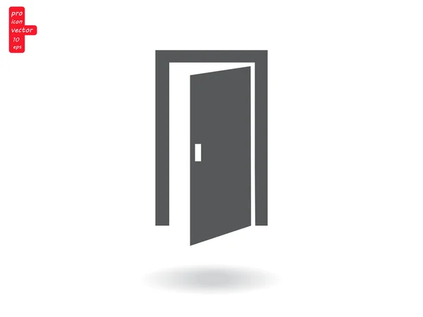 Icona porta aperta — Vettoriale Stock