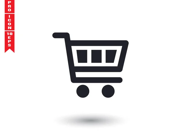 Shopping cart grafische pictogram — Stockvector