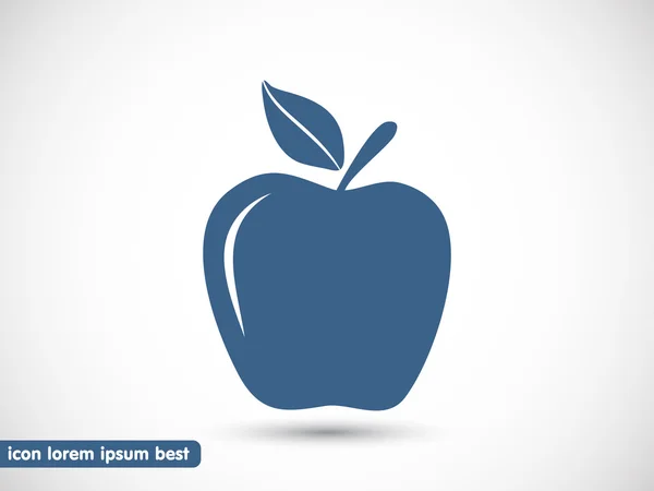 Icono del logotipo de manzana — Vector de stock