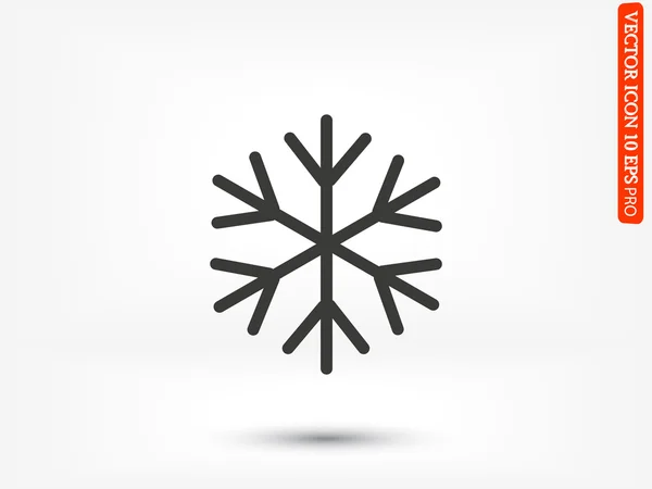 Icona astratta del fiocco di neve — Vettoriale Stock