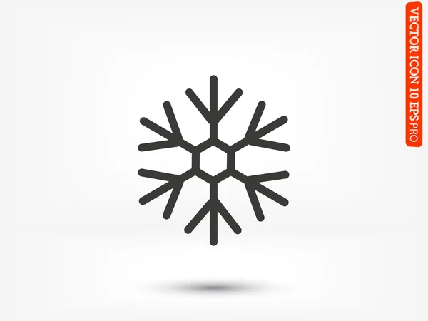 Copo de nieve abstracto icono — Vector de stock