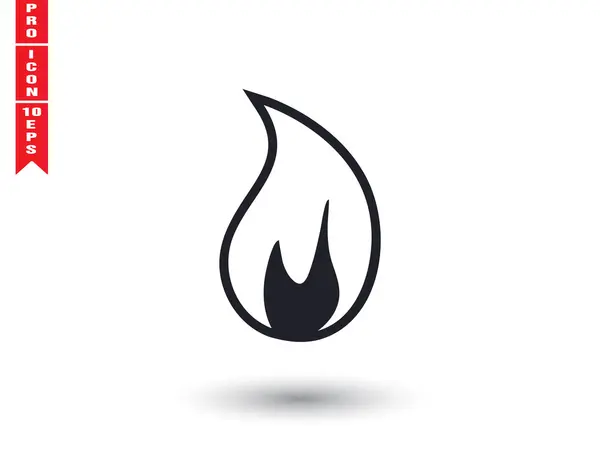 Tűz grafikus ikon — Stock Vector